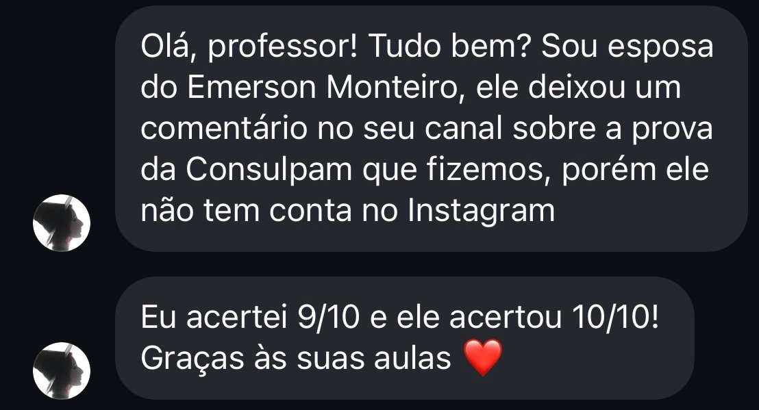 Print da conversa com Emerson Monteiro relatando o resultado